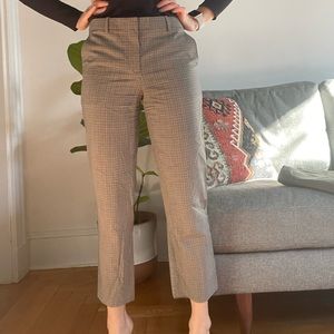 Theory checked work pants